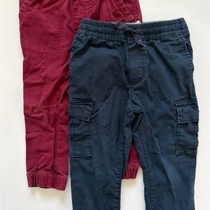 OshKosh B'gosh Navy and Burgundy Cargo Joggers